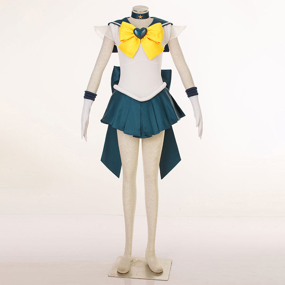 Women and Kids Sailor Moon Super S Costume Sailor Uranus Tenou Haruka Cosplay with Accessories