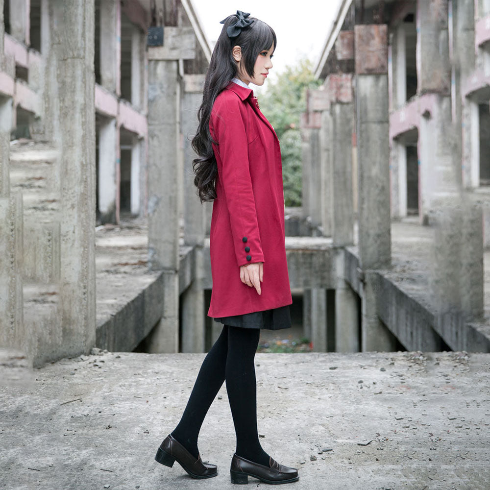 Fate / Stay Night Costume Rin Tohsaka Autumn School Uniform Cosplay Set for Women and Kids