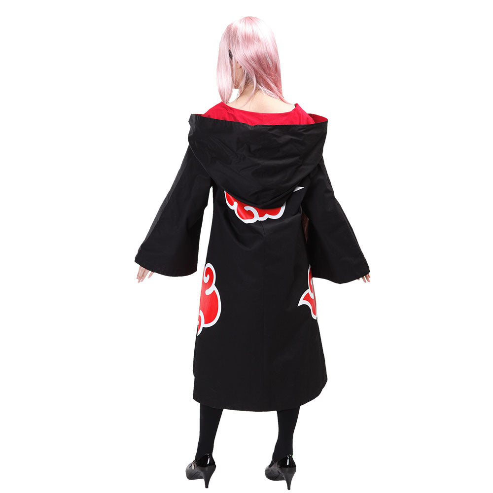 Naruto Costume Eagle Team Embroidery Cloak Sasuke Karin Robe for Men and Kids