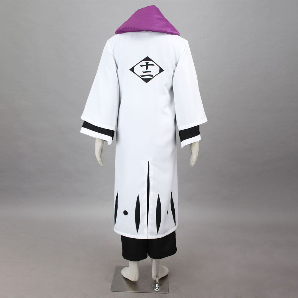 Bleach Costume Kurotsuchi Mayuri Cosplay Kimono Outfit 12th Division Captain Costume for Men and Kids