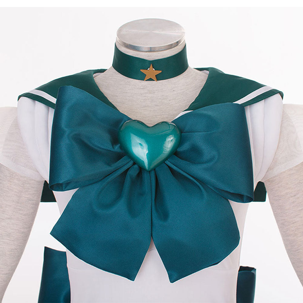 Women and Kids Sailor Moon Super S Costume Sailor Neptune Kaiou Michiru Cosplay with Accessories