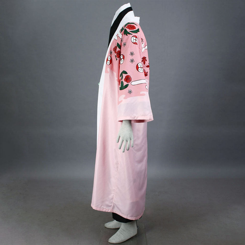 Bleach Costume Kyoraku Shunsui Cosplay Kimono Outfit 8th Division Captain Costume for Men and Kids