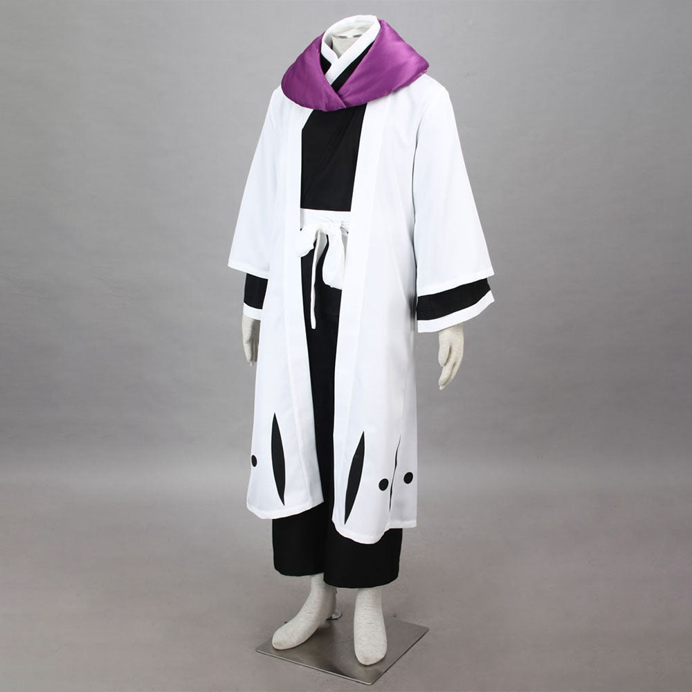 Bleach Costume Kurotsuchi Mayuri Cosplay Kimono Outfit 12th Division Captain Costume for Men and Kids