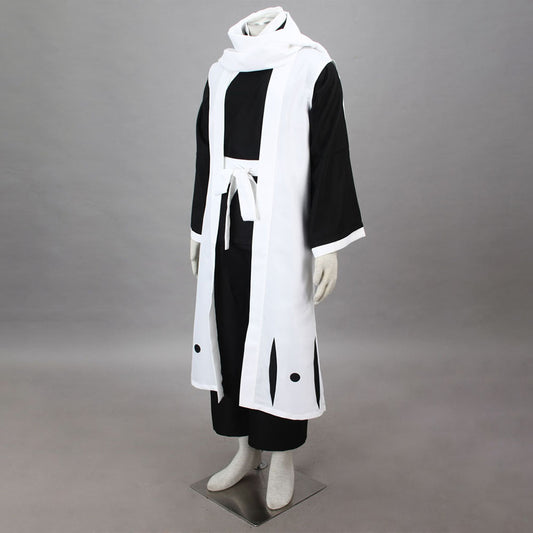 Bleach Costume Kuchiki Byakuya Cosplay Kimono Set 6th Division Captain Costume for Men and Kids