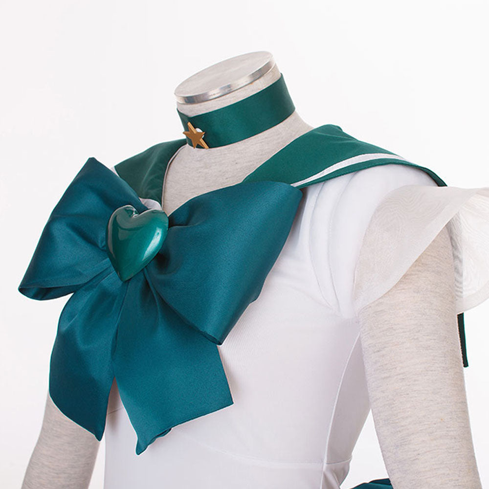 Women and Kids Sailor Moon Super S Costume Sailor Neptune Kaiou Michiru Cosplay with Accessories