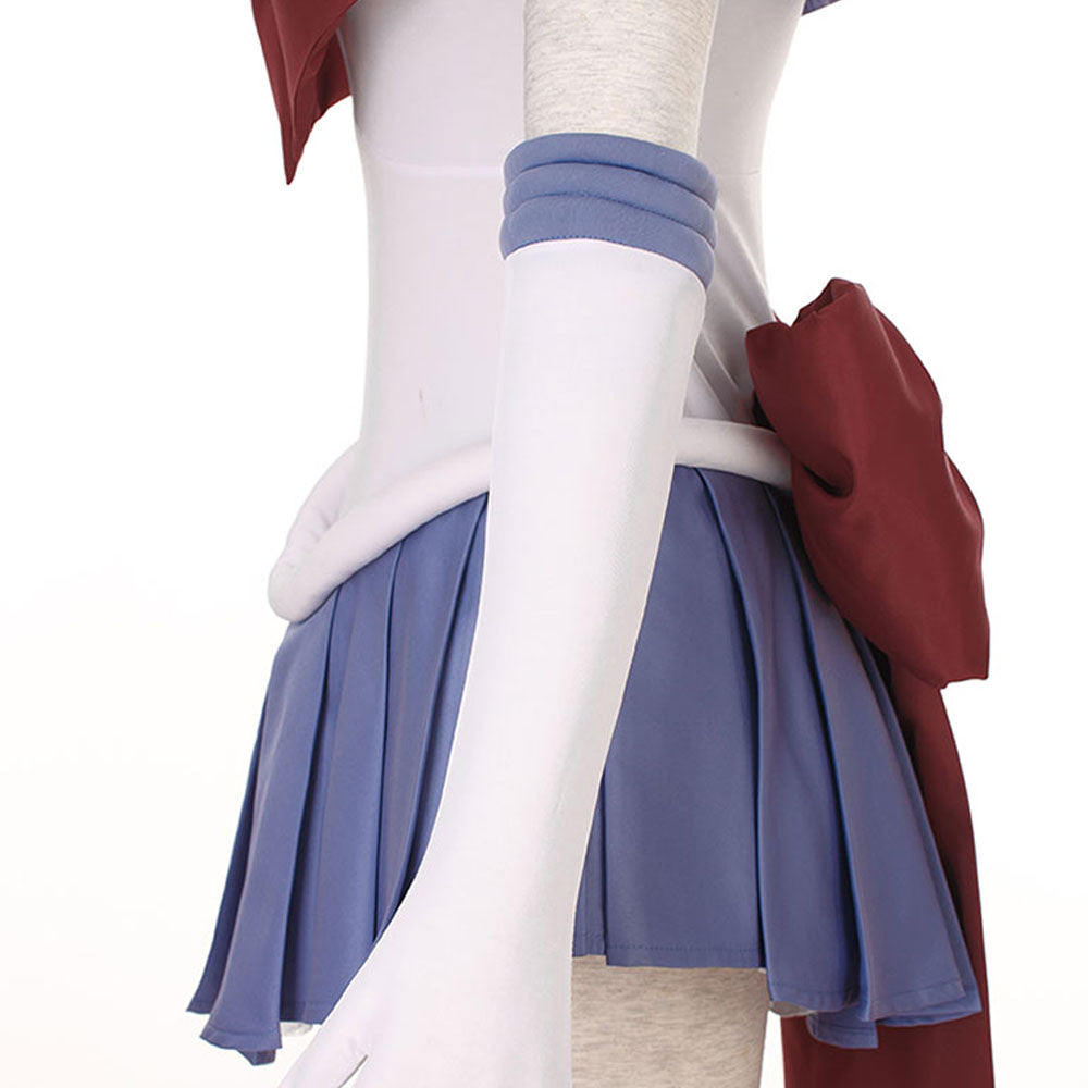 Women and Kids Sailor Moon Super S Costume Sailor Saturn Tomoyo Hotaru Cosplay with Accessories