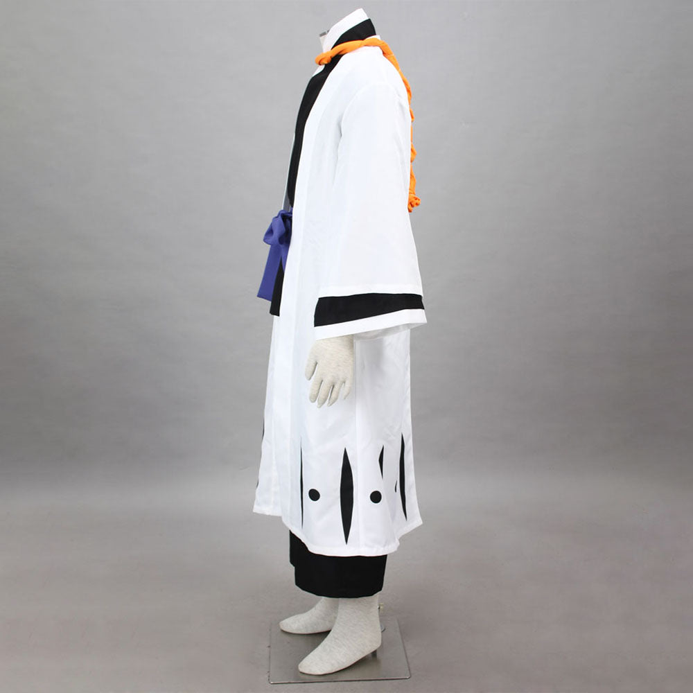 Bleach Costume Tosen Kaname Cosplay Kimono Set 9th Division Captain Costume for Men and Kids