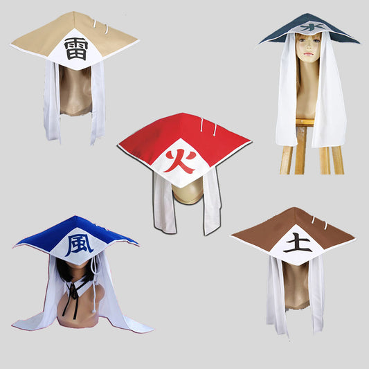 Shippuden Costume Hokage Mizukage Tsuchikage Kazekage Raikage Cosplay Hat