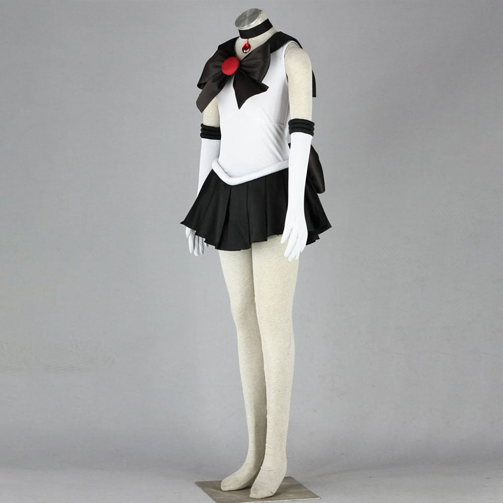 Women and Kids Sailor Moon Costume Sailor Pluto Mingou Setsuna Cosplay with Accessories