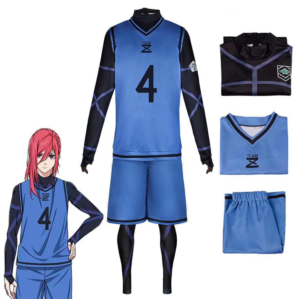 Blue Lock Costumes Isagi Yoichi Kunigami Rensuke Bachira Meguru Chigiri Hyom Cosplay Football Unifrom