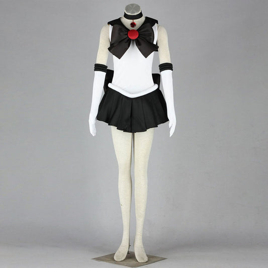 Women and Kids Sailor Moon Costume Sailor Pluto Mingou Setsuna Cosplay with Accessories
