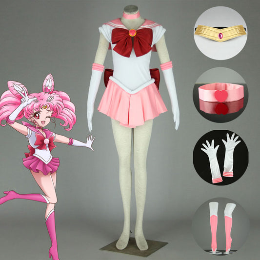 Women and Kids Sailor Moon Costume Sailor chibi moon Chibi usa Cosplay with Accessories