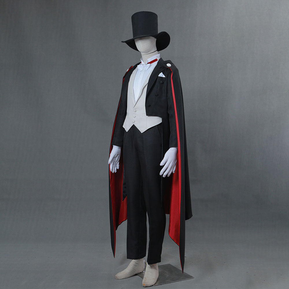 Men and Kids Sailor Moon Costume Tuxedo Mask Chiba Mamoru Cosplay Suit with Accessories