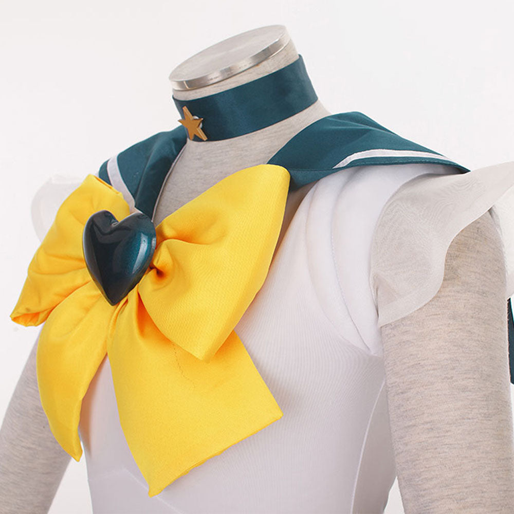 Women and Kids Sailor Moon Super S Costume Sailor Uranus Tenou Haruka Cosplay with Accessories