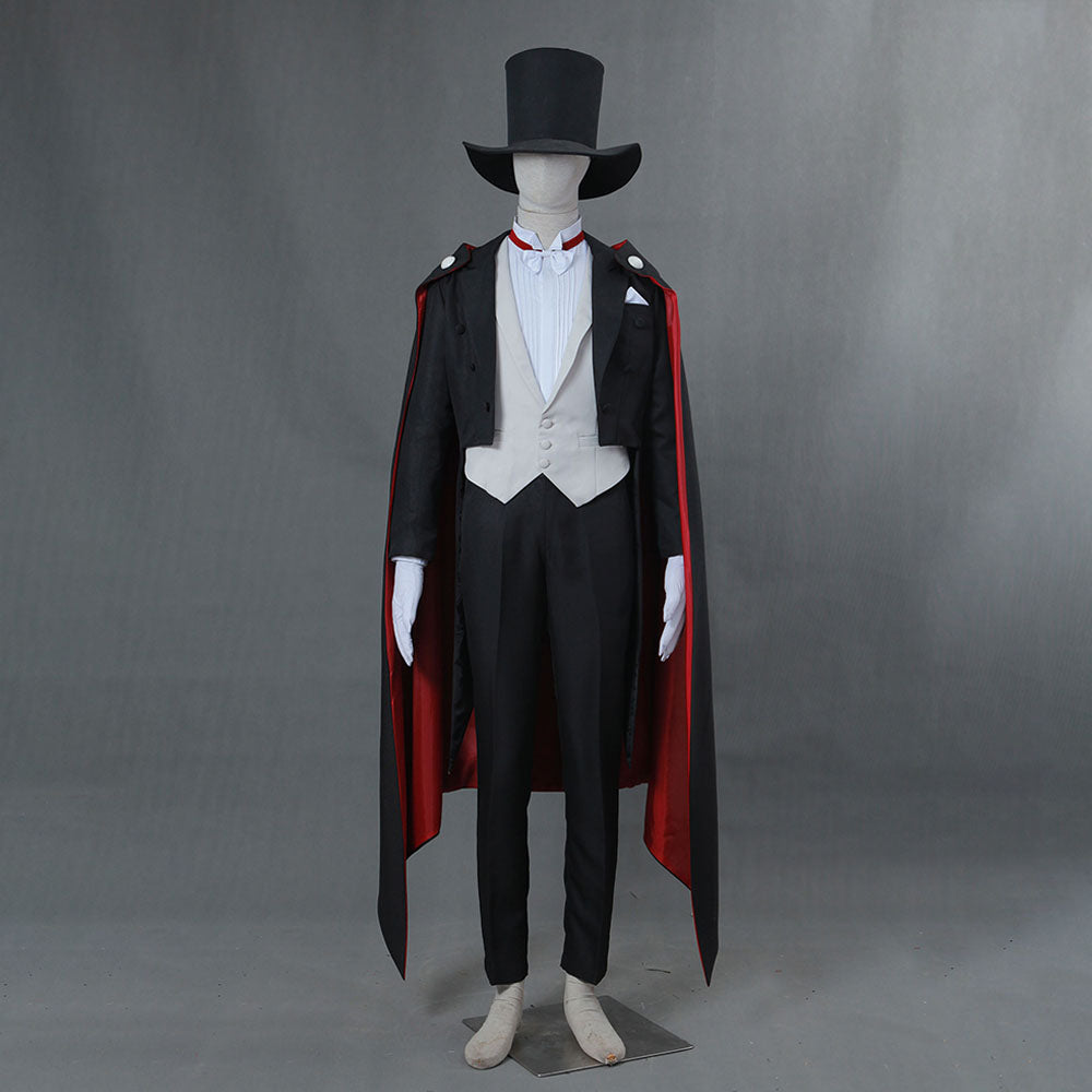 Men and Kids Sailor Moon Costume Tuxedo Mask Chiba Mamoru Cosplay Suit with Accessories