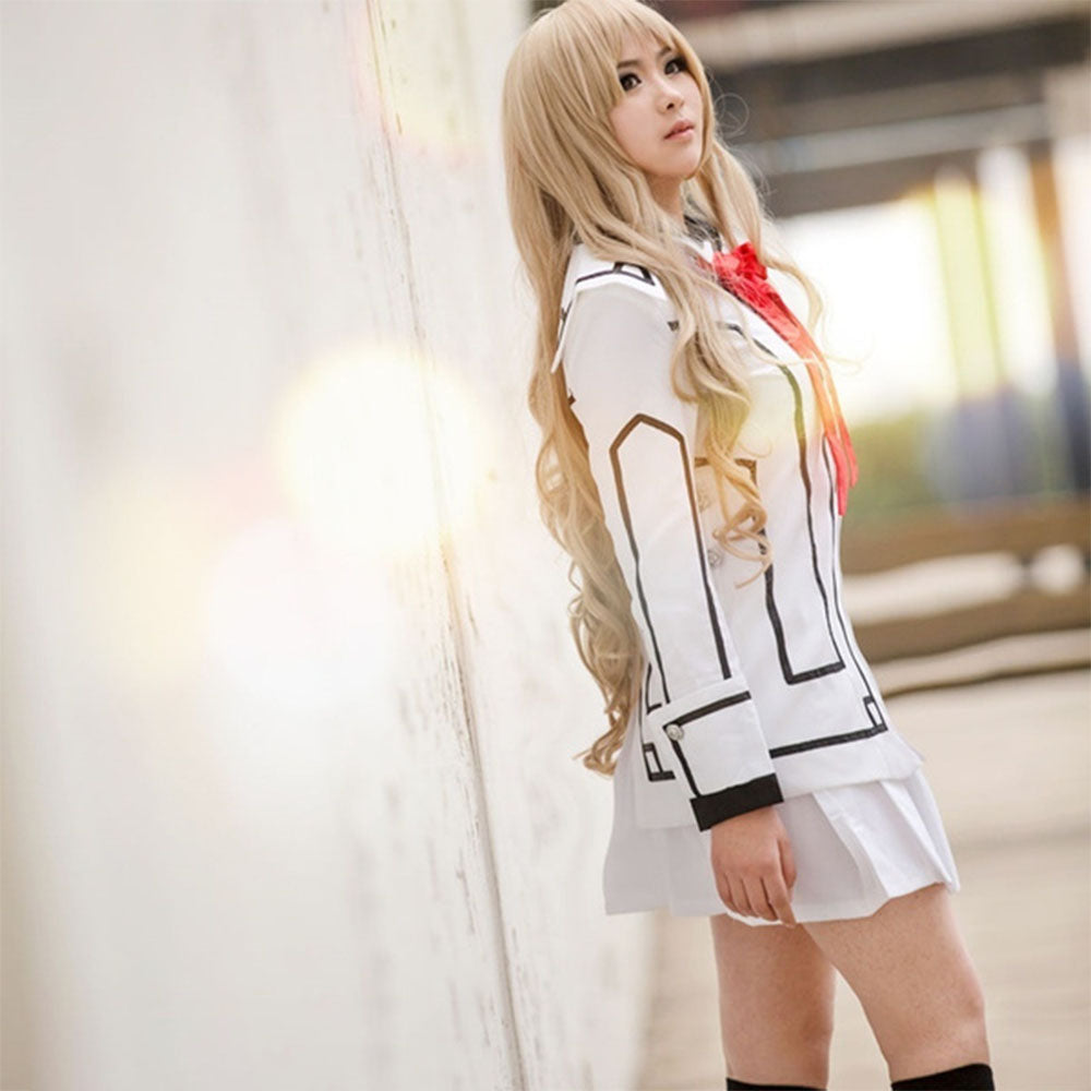 Women and Kids Vampire Knight Costume Kuran Yuki Wakaba Sayori Costume White Uniform