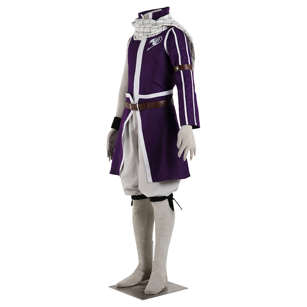 Fairy Tail Costume Grand Magic Games Etherious Natsu Dragneel Cosplay Full Outfit for Men and Kids