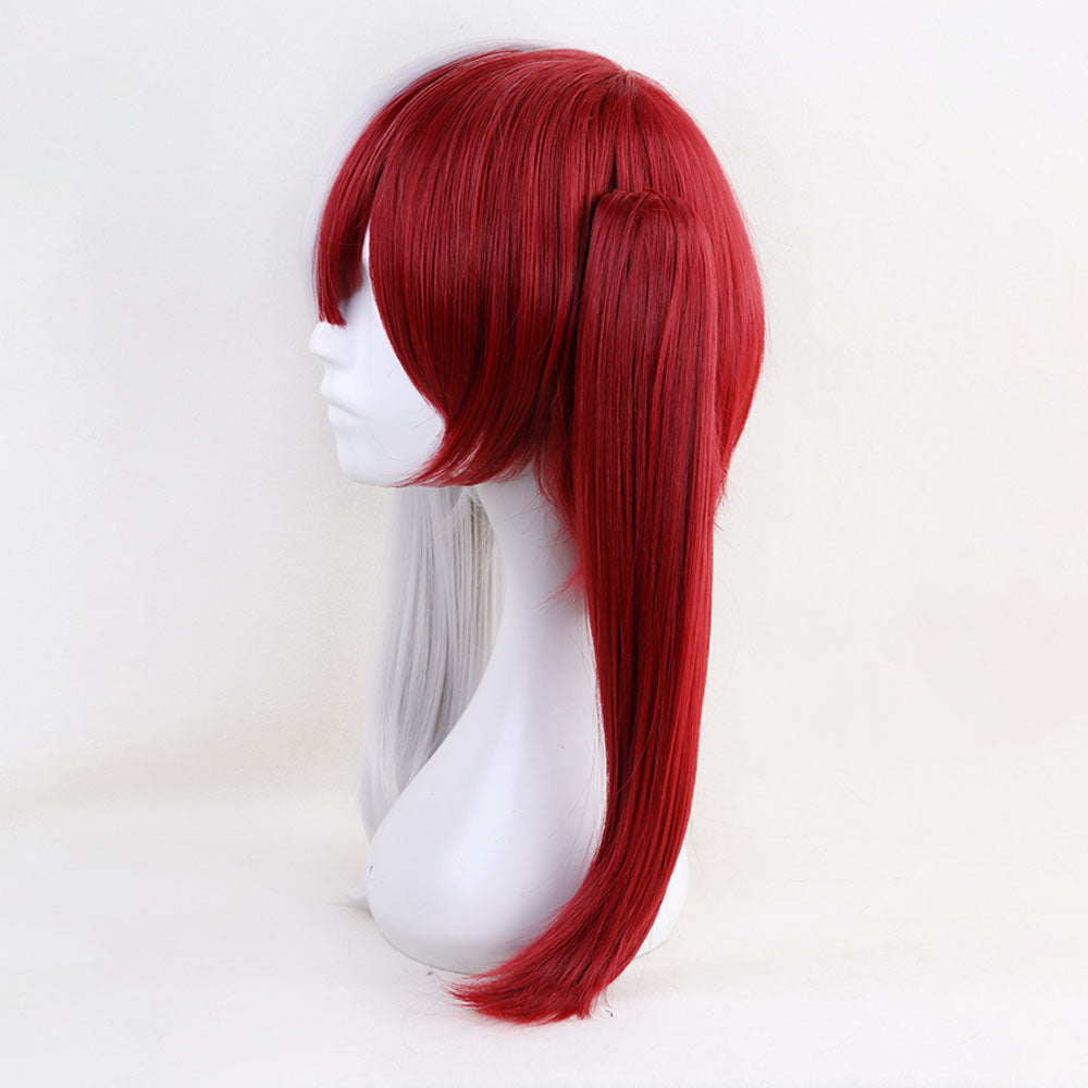 Anime My Hero Academia Todoroki Shoto Female Cosplay Wig Heat Resistant Sythentic Hair