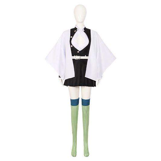 Demon Slayer Kimetsu no Yaiba Costume Kanroji Mitsuri Cosplay Full Outfit for Women