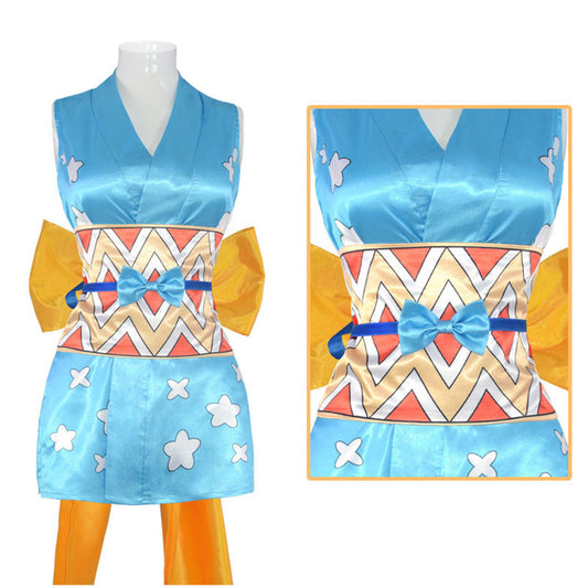 One Piece Wano Country Nami Cosplay Set Wanokuni Style Nami Dress for Women