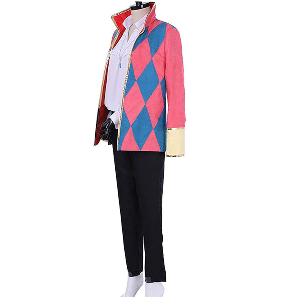 Howl's Moving Castle Costume Howl Cosplay full Outfit with Earrings for Men