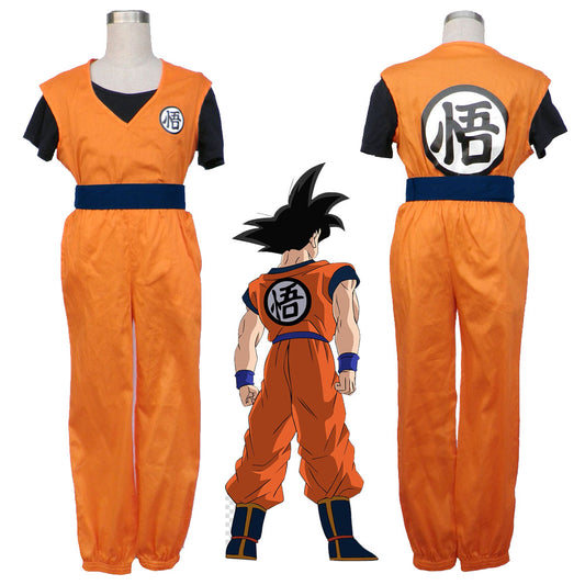 Dragon Ball  Costume Son Goku Training Suit Z Authentic Cosplay for Men and Kids