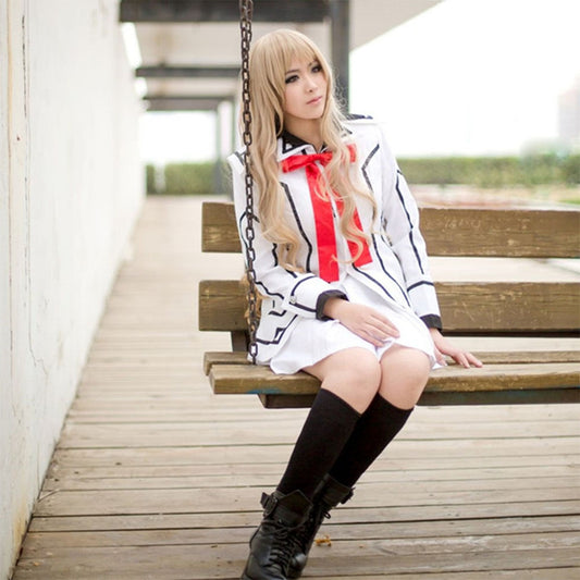 Women and Kids Vampire Knight Costume Kuran Yuki Wakaba Sayori Costume White Uniform