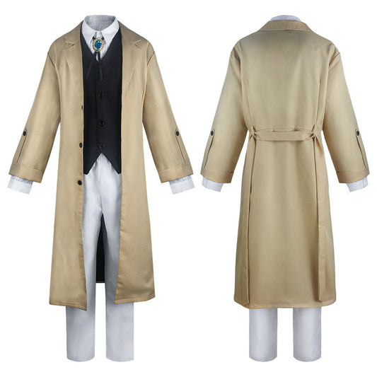 Bungou Stray Dogs Costume Osamu Dazai Cosplay full Outfit with Accessories for Men