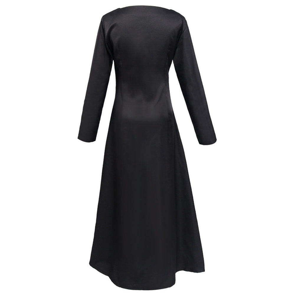 Chainsaw Man Costume Makima Cosplay Black Long Sleeves Dress for Women