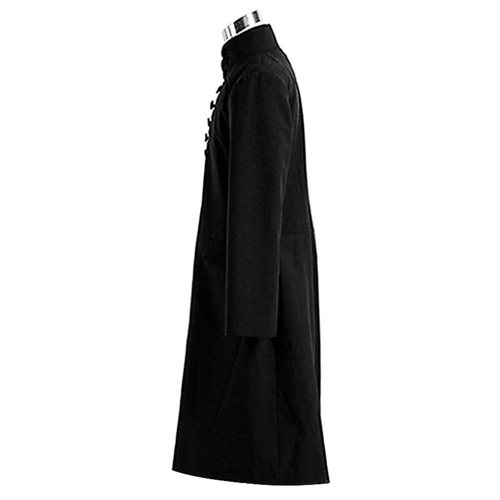 Harry Potter Costume Severus Snape Cosplay Black Full Outfit for Men
