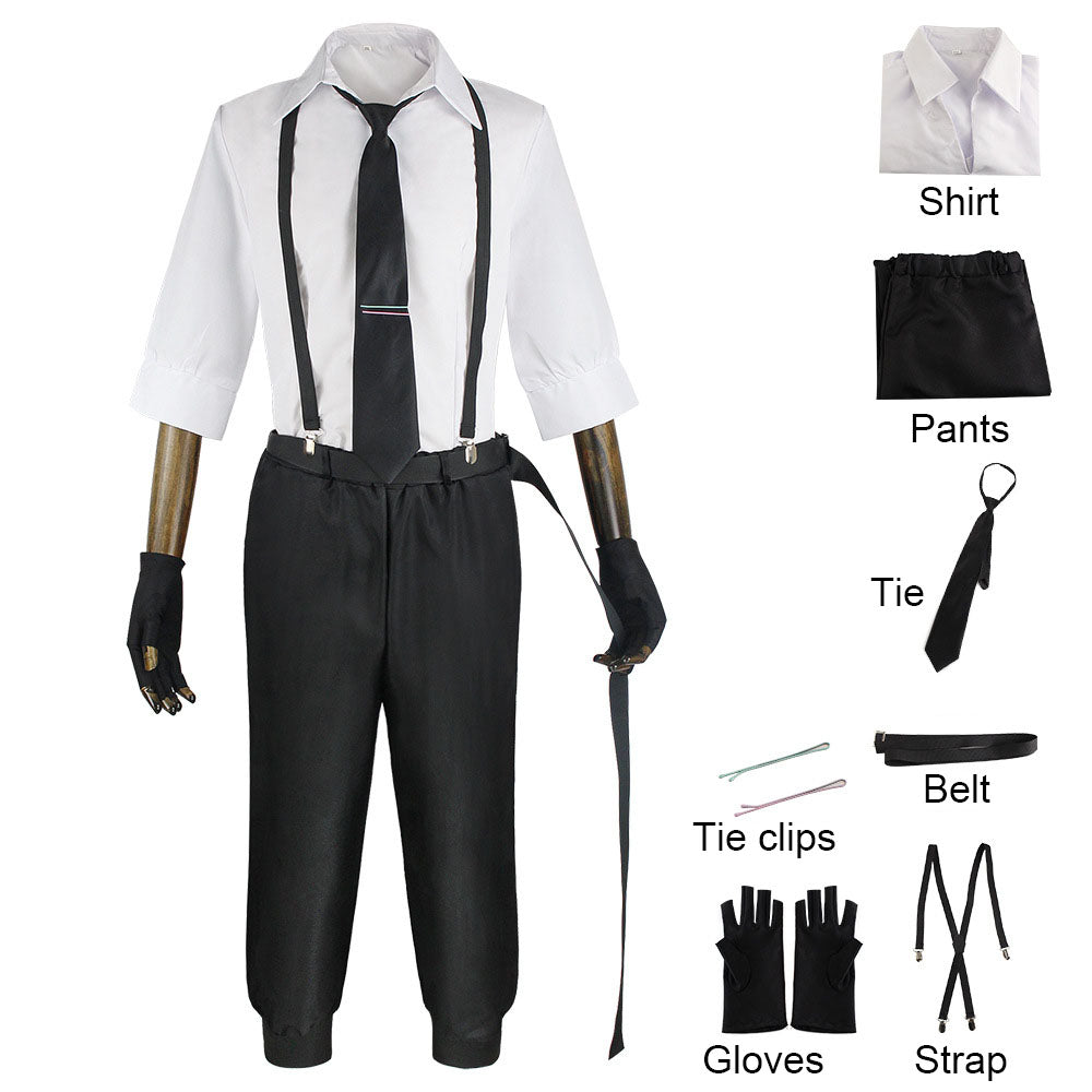 Bungou Stray Dogs Costume Atsushi Nakajima Cosplay full Outfit with Accessories for Men