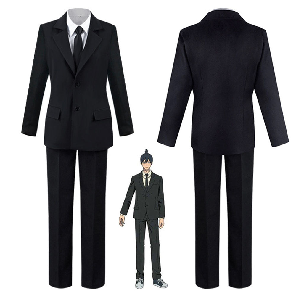 Chainsaw Man Costume Aki Hayakawa Cosplay full Suits Uniform for Men