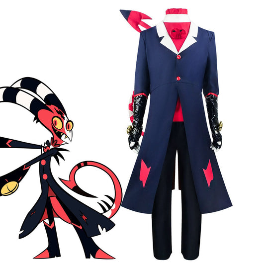 For Men Hazbin Hotel Costume Helluva Blitzo Cosplay Uniform Outfit Full Set