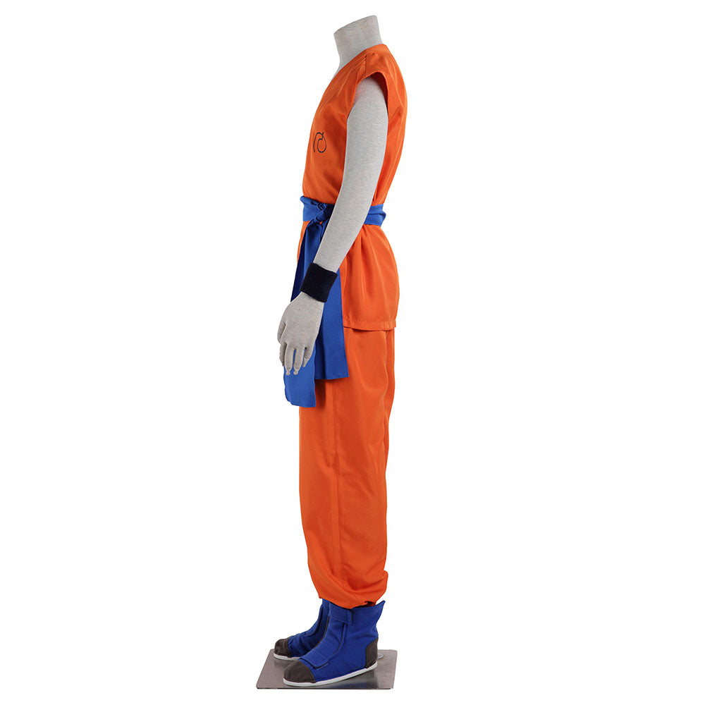 Dragon Ball Costume Son Goku Training Suit Cosplay for Men and Kids