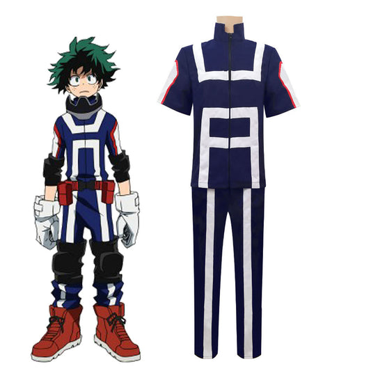 Anime My Hero Academia Training/Gym Suit Midoriya Izuku Costumes Unisex