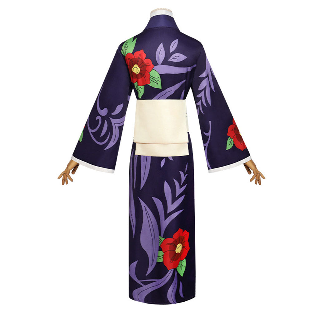 Demon Slayer Kimetsu no Yaiba Costume Tamayo Kimono Cosplay Full Outfit for Women