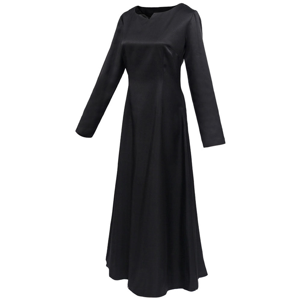 Chainsaw Man Costume Makima Cosplay Black Long Sleeves Dress for Women