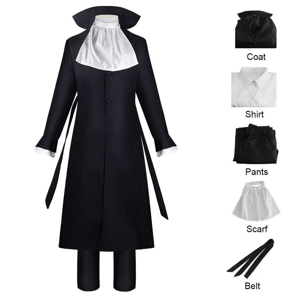 Bungou Stray Dogs Costume Ryunosuke Akutagawa Cosplay full Outfit with Accessories for Men