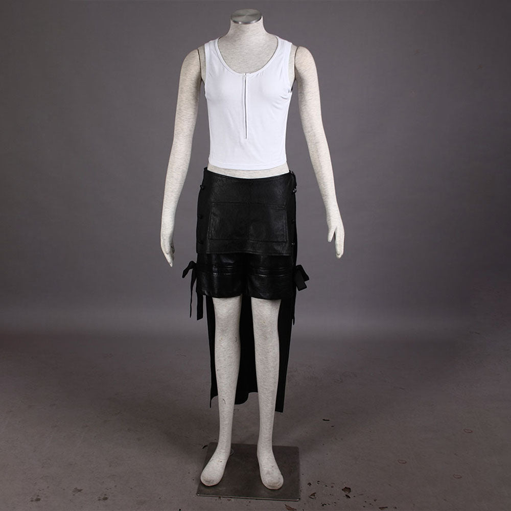 Final Fantasy 7 Costume Tifa Lockhart Cosplay Black Full Outfit for Women and Kids