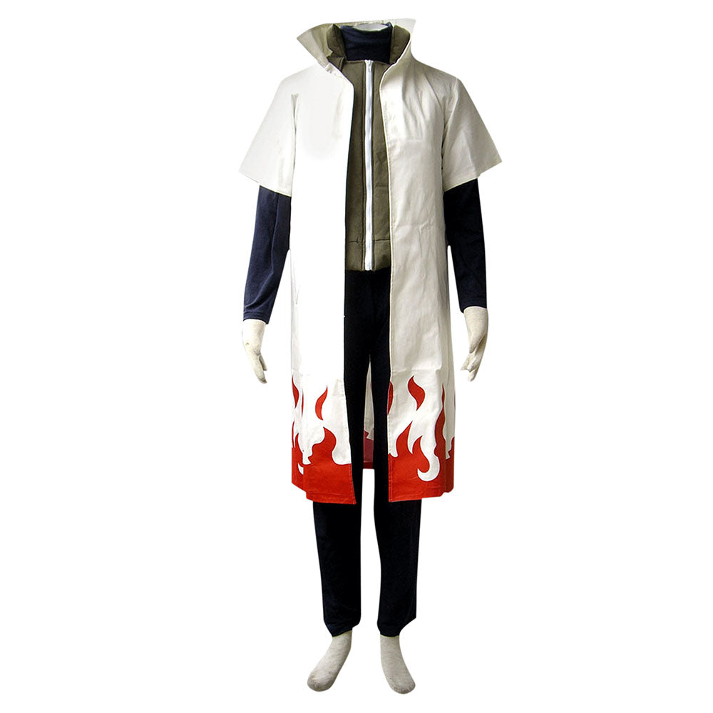 Naruto Costume 4th Hokage Namikaze Minato Cosplay Full Outfit for Men and Kids