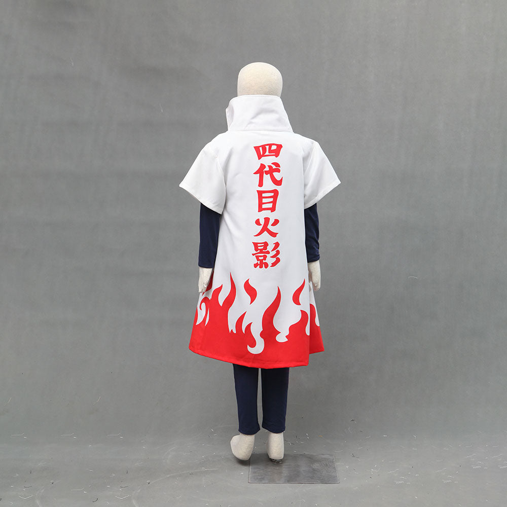 Men and Kids Naruto Costume 4th Hokage Namikaze Minato Cosplay Full Outfit