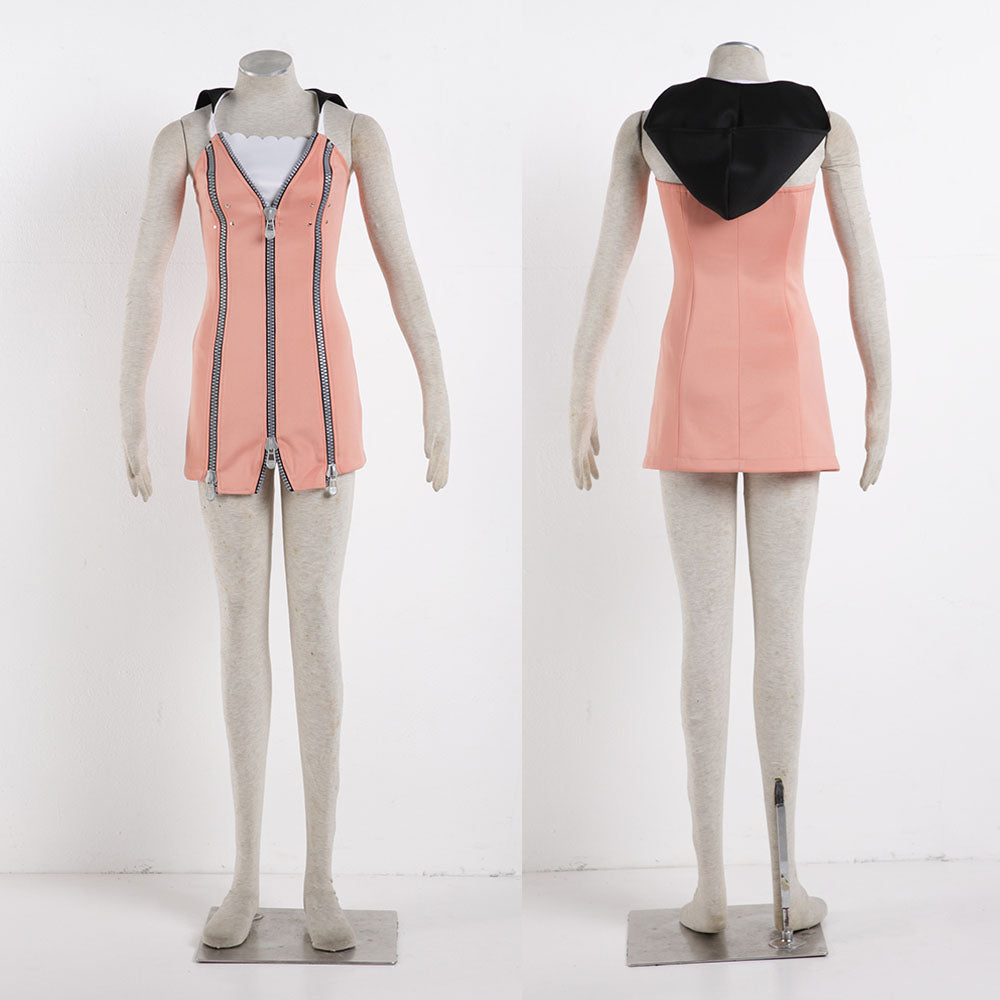Kingdom Hearts Costume Kairi Cosplay full Outfit with Waist Bag for Women and Kids