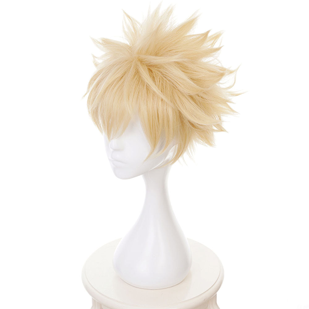 Anime My Hero Academia Costume Bakugou Katsuki Training/Gym Cosplay Outfit with Wig