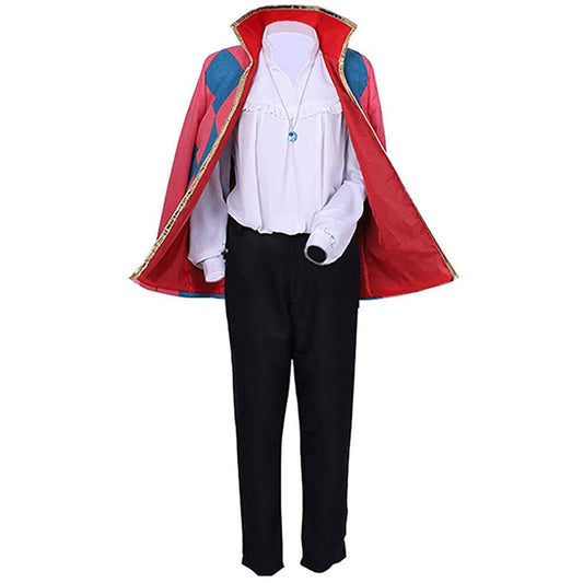 Howl's Moving Castle Costume Howl Cosplay full Outfit with Earrings for Men