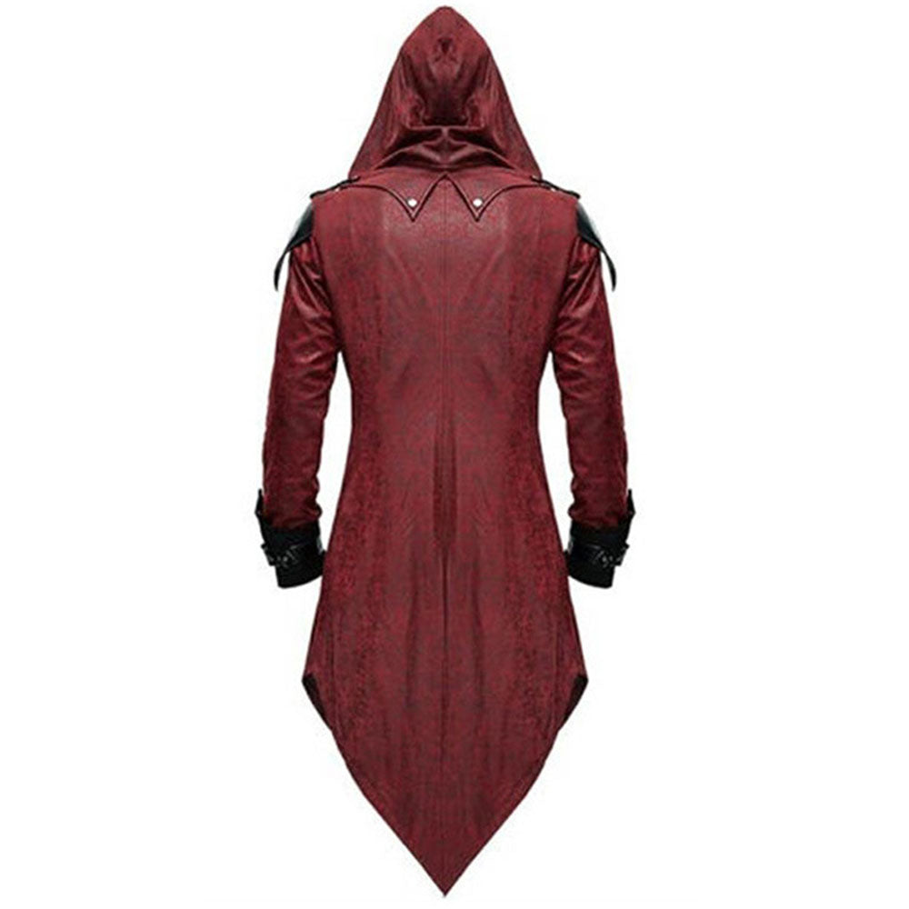 Halloween Costume Coat Middle Age Vintage Steampunk Dark Cosplay Unifrom for Men