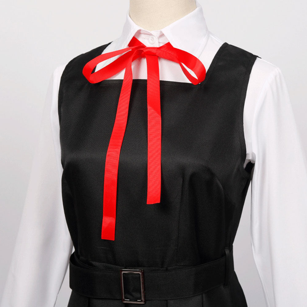Chainsaw Man Costume Mitaka Asa Cosplay Dress with Accessories for Women