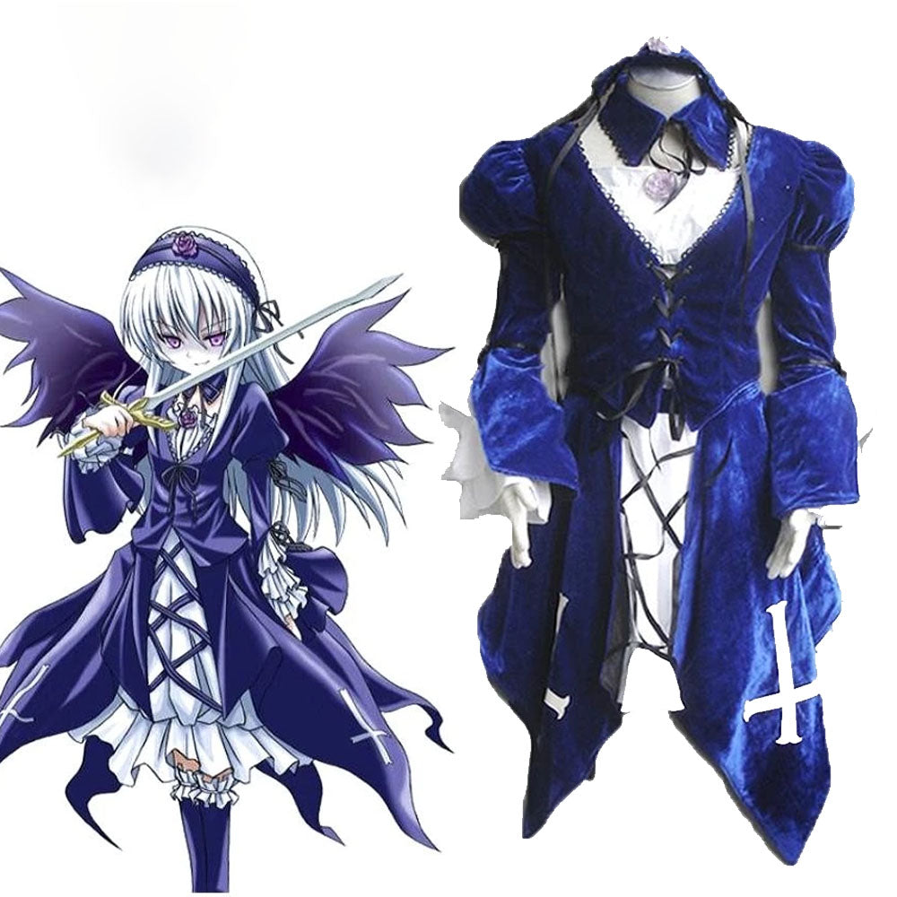 Rozen Maiden Costume Mercury Lamp Costume Full Outfit for Women and Kids