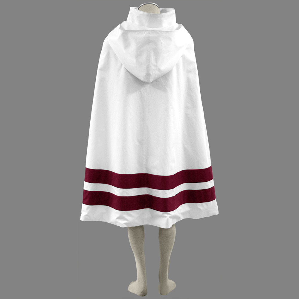 Naruto Costume Konohagakure Ninja Robe White Cloak Cosplay for Adults and Kids