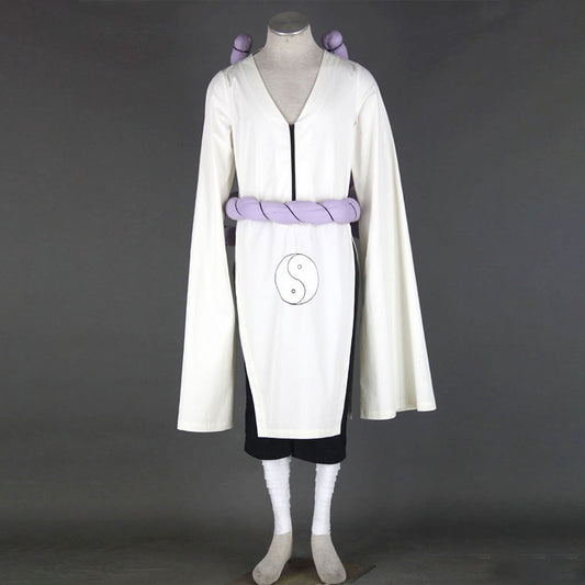 Naruto Shippuden Costume Kaguya Kimimaro Cosplay full Outfit for Men and Kids