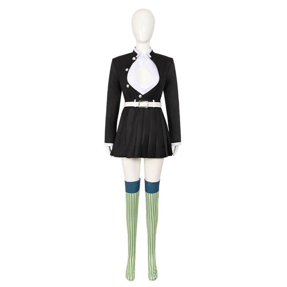 Demon Slayer Kimetsu no Yaiba Costume Kanroji Mitsuri Cosplay Full Outfit for Women
